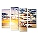 Produktbild islandburner Bild Bilder auf Leinwand Miami South Beach Sonnenaufgang Wandbild, Poster, Leinwandbild EOS
