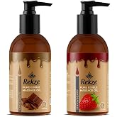 Rekze &Ccedil;ilek ve &Ccedil;ikolata Aromalı Yenilebilir V&uuml;cut Masaj Yağı