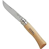 Opinel Inox Kayın Saplı Paslanmaz &Ccedil;elik &Ccedil;akı, Unisex, Kahverengi, Nr.7