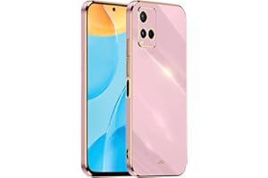 HONLEN Custodia per vivo Y21 / vivo Y21s / vivo Y33s 4G (6.51" Inches), Cover Morbida in Silicone TPU, Design del Telaio Galvanico - Viola