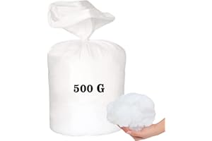 MH Home Hollowfibre Quality Grade – Stuffing/Filling Toys, Pillows Craft Cushion Filling Cushions, teddy Bear, Pet Beds 100% Soft Hollow Fibre (500G)