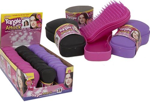 PMS 3 ASST COL DETANGLING HAIR BRUSH IN PRTD CD SLEEVE.24 P