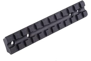 NOGA FIRE WOLF Basso Profilo con Taglio Centrale V per utilizzo con Elementi in Ferro Montaggio Guida per Profilo Basso per Ruger 10/22 Rifle Precision Lavorato da aeromobili in Alluminio