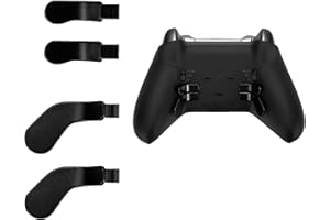 ZHONGSHUANG 4PCS Black Metal Stainless Steel Trigger Paddles for Xbox One Elite Series 2 & 2 Core Controller