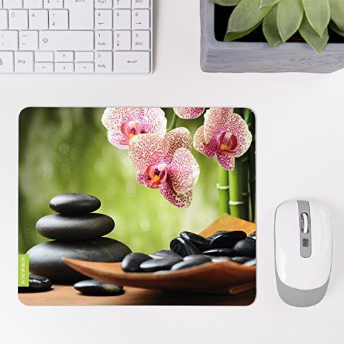 Wandkings Mousepad / Mauspad mit Motiv „Orchidee“ – Design wählbar – ideales Geschenk zum Geburtstag, Weihnachten u.v.m. - 3