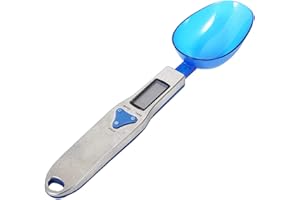 MOTHINESSTO Bilancia da Cucina Multifunzionale per Alimenti. Cucchiaio Dosatore da 500 G/0.1 G e Misurino Elettronico. Bilancia per Cucchiaio per Arrosti con Display LCD per Tè. Farina. Spezie. Medicinali e Così