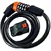 Produktbild 1.2 M RE-SETTABLE 4 DIGIT COMBINATION BIKE LOCK AND BRACKET - PVC CABLE COVER - SPIRAL CABLE LOCK - IDEAL LOCK TO SECURE YOUR BIKE, MOTORBIKE, CYCLE AND BICYCLE (PACK 1)