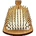 Natural Bamboo Hair Care Rubber Massage Comb Paddle Hair Brush
