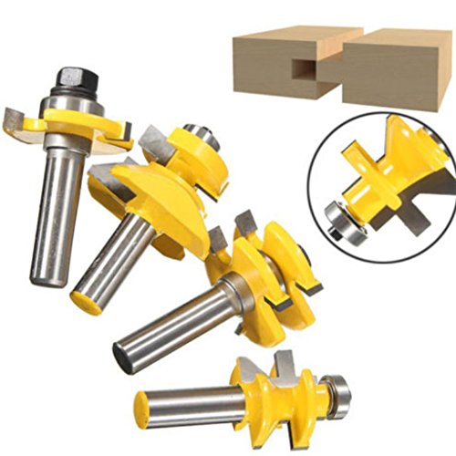 MagiDeal 4pcs Legierung Nutfräser Router Bit Für CNC-1/2 „Schaft - 6