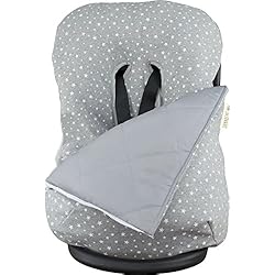 JANABEBE Funda + saco para silla de coche grupo 0 universal, (White Star)