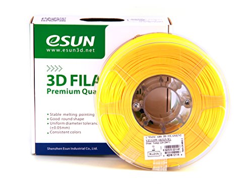eSun 3D Filament – ABS, 1Kg, 1.75 / 3.00 mm – Verschiedene Farben, Druck Tempe. 220-260℃, für 3D Drucker z.B. MakerBot RepRap MakerGear Ultimaker Mendel Huxlep UP Thing-o-matic, Universal - 4