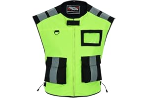 MCW Gear High Visibility HI VIZ VIS MOTORBIKE MOTORCYCLE & INDUSTRIAL TEXTILE VEST JACKET