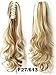 Queen Wig Long wave Hairpiece Jaw Clip in on Extension Ponytail Hair Piece - #F27/613 Strawberry blonde/bleach blonde