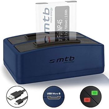 Caricabatterie E Cavo USB FUJIFILM FINEPIX NP-45A JX400 JX580 - Foto 10