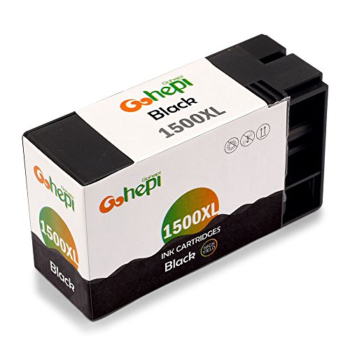 Gohepi 1500XL Kompatibel für Druckerpatronen Canon PGI-1500XL, 2 Schwarz/Blau/Rot/Gelb 5er-Pack Arbeiten mit Canon Maxify MB2350 MB2050 MB2300 MB2000 MB2150 MB2755 MB2155 MB2750 Patronen - 2