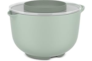 Mepal - 102306094700 - Bol de Préparation plus Couvercle Chef It, Base Antidérapante, Résiste au Micro-Ondes et au Lave-Vaisselle 3000 ml, Nordic Sage