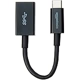 Amazon Basics Adapterkabel USB-C-Stecker auf USB-A-Buchse (3.1, Gen. 1), 5 Gbit/s Highspeed, USB-IF-Zertifizierung, für Lapto
