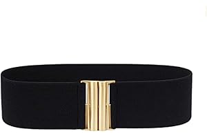 maikun Womens Belt Wide Elastic Vintage Plus Stretchy Cinch Waist Pearl Decoration