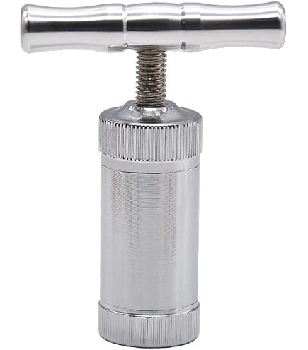 Presse à Pollen CHAMP HIGH - Acier Inoxydable | Compacteur à Main Pour Herbes Et Épices | 8.5cm
