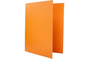 Raylu Paper® - Archivador 4 anillas en D de 25 mm, archivador A4 con anillas para guardar documentos, A4 de tamaño 33,5 cm de alto x 26 cm de ancho y lomo de 4 cm de grosor (Naranja Pastel)