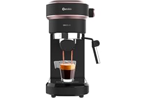 Cecotec Cafelizzia Express Cafelizzia 890 Rose Espresso & Cappuccino 1350 W Système Thermoblock, 20 Bars, Mode Auto pour 1-2 Cafés, Vaporisateur Orientable, Capacité 1,2 L