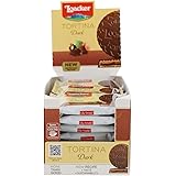 Loacker - Tortina Gran Pasticceria Dark Noir - Tortina con Cuore di Crema alla Nocciola e Cialde Wafer, Ricoperte di Cioccola
