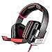 Produktbild Desxz KOTION EACH G8000 Stereo Gaming Headset PC mit Mic, Over-Ear-Kopfhörer mit Lautstärkeregler Schwarz/Rot