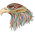Akki World Sky King Eagle Wall Sticker for Bed Room, Dining Room, Living Room(Size - 50 Cm X 65 Cm)