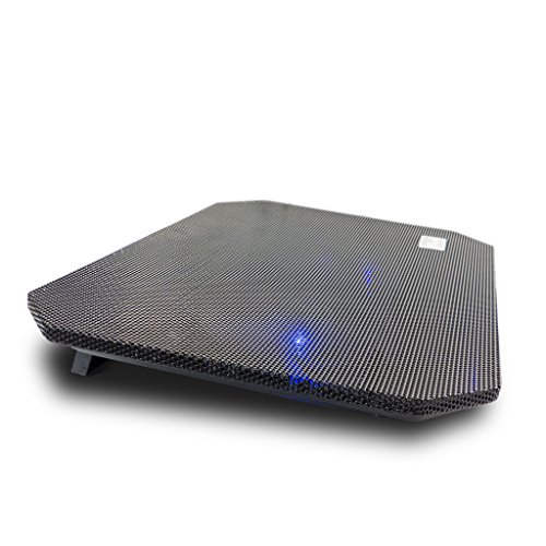LS Premium Notebook Kühler LS-S200A | Laptop Cooling Pad Ständer| 2x Lüfter / 14 cm Fan | mit 2 x USB HUB und blaue LED | 10″-15″ Zoll - 3