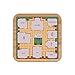 Produktbild "Cluedo Game Board" Hot Getränke Untersetzer – 9 cm x 9 cm – aus Hartfaserplatte Glanz Finish – klassischen Brettspiel Motivdesign