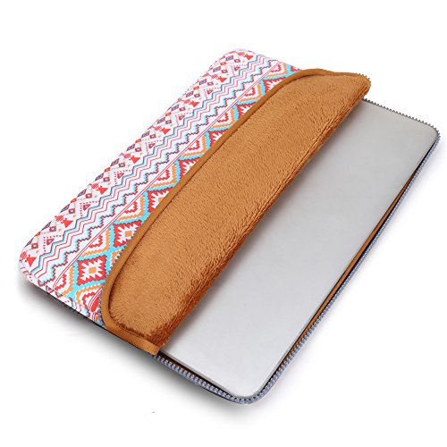 Coodio® ShockProof 30,5-31,8 cm (12-12.5 Zoll) Laptophülle Notebooktasche Schutzhülle Hülle Sleeve Tasche für Apple Das neue MacBook 12 – Bohème Streifen Orange - 2