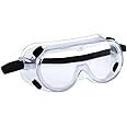 3M Safety Goggles Model 1621, Polycarbonate, Protects From Chemical Splashes, Clear Lens, Hardcoat, Transparent Goggles, Multipurpose For Industrial, Lab And Hospital, ANSI Z87.1 (Pack of 10)
