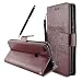 Produktbild Huawei P8 Lite 2017 Version Lederhülle - Fraelc® Huawei P8 Lite (2017) Stylisches Bookstyle Handytasche im Baum Muster Flip Case für Huawei P8 Lite(2017) Brieftasche Case Hülle mit Kartenfächer und Geldtasche Leder Etui Schale Braun