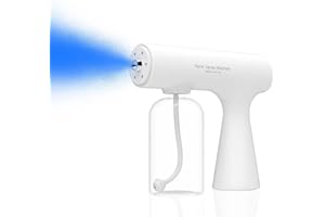 S OUJCEN Handheld Rechargeable ULV Nano Mist Mister with Blue Light Electrostatic Technology, Portable Barbershop Humidifier for Hair Salons, Home, Office & Car Wireless Atomizer for Air Refresh(K5S)