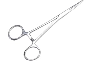 iLamvie Pinzette in Acciaio Inox,Pinza per Pesca,Forbici da Toelettatura per Animali Domestici,Clip di Bloccaggio per Pulizia dell'Orecchio di Animali Domestici(12.5cm)