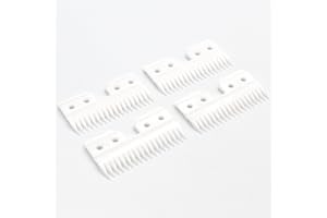 ZEROKIWI Professional 18 Teeth Hair Clipper Replacement Blades, Zirconia Ceramic Moving Blade for Oster A5 Fast Feed Clippers Perfect for Both Pet Grooming/Human Hair (4)