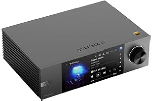 Eversolo DMP-A6 Gen 2 Hi-Fi Music Streamer, Wireles Audio Player, Digital Music Streamer, DAC, Music Service & Streaming, DSD512, EOS Audio Engineer, PCM768kHz/32Bit Bluetooth 5.0, App esclusiva