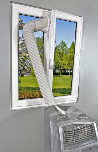Sichler Haushaltsgeräte Abluft Fensterabdichtung für mobile Klimageräte, Hot Air Stop - 5