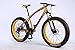 Produktbild MYTNN Fatbike 26 Zoll 21 Gang Shimano Fat Tyre Mountainbike Gold 47 cm RH Snow Bike Fat Bike