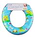 Kids Toilet Seat Soft Trainer Padded Bathroom Easy Clean Frog Design 2 Years+