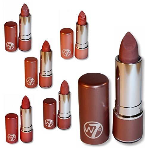 Set Of Six W7 W.Seven Lipsticks - coral & peach range