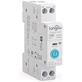 TONGOU DIY 1P+N Hutschriene WiFi Smart Switch | 10A WLAN Smart Relay | iOS/Android App | TUYA/Smart Life Remote Control | For