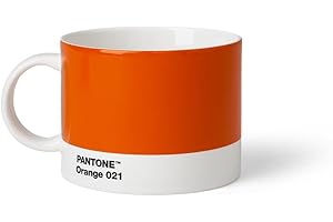 Copenhagen Design Pantone Filiżanka do herbaty/kawy, porcelanowy (ceramiczny), 475 ml, pomarańczowy 021 C, 1 szt. (1 szt.)
