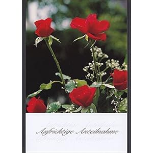 Handmadegruss Trauer, edle Kondolenzkarte, mit Text 