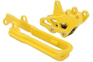 ‎WAI DANIE Wai Danie Motorcycle chain guide + swing arm chain slider compatible with Suzuki DRZ400 DRZ400E DRZ400S DRZ 400 400E 400S 2000-2017 2001 2002 (yellow)