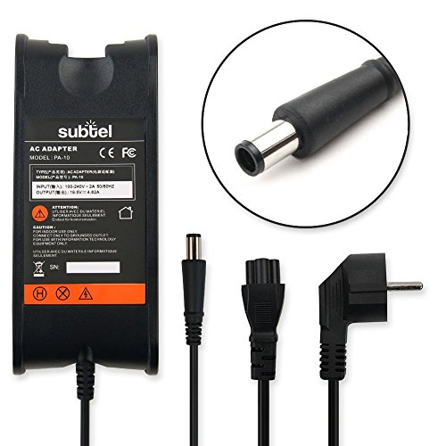 subtel® Notebook Ladegerät für Dell Vostro 2420 / 2421 / 2510 / 2520 / 2521 / 3300 / 3350 / 3360 / 3400 / 3450 / 3460 / 3500 / 3550 / 3555 / 3560 / 3700 / 3750 (19.5V;90W)