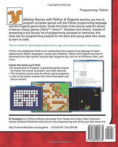 Livres Couvertures de Making Games with Python & Pygame