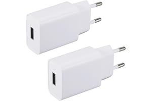ZLONXUN 2er-Pack USB Netzteil 5V 2A USB Ladegerät Stecker Netzstecker Steckdosenadapter Ladestecker kompatibel mit Kopfhörer,Smartwatch,LED-Licht,Bluetooth-Geräte,etc.