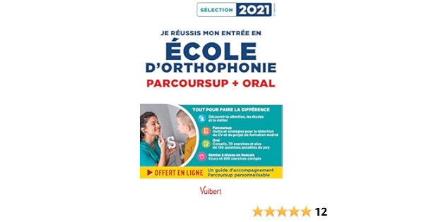 Calendrier Concours Orthophoniste 2023 Amazon.fr - Je Réussis Mon Entrée En École D'orthophonie - Parcoursup Et  Oral: Sélection 2021 - Dumas, Dominique, Applincourt-Boucher, Emmanuelle,  Camoin, Julie - Livres