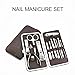 Mobengo 12Pcs Nail Care Personal Manicure & Pedicure Set, Travel & Grooming Kit Stainless Steel Personal and Professional Use Ergonomic Different Tools Nails Clippers
